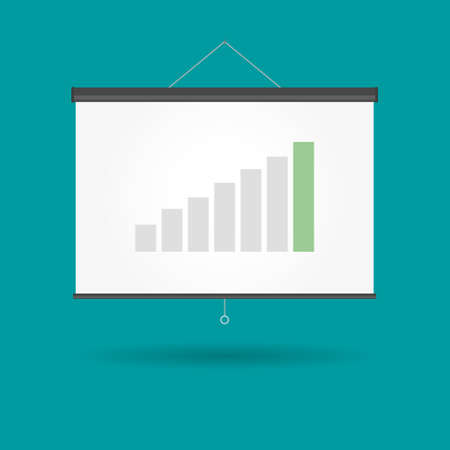 Vector Presentation Chart Growing Business