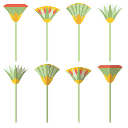 Egyptian symbols and signsのイラスト素材