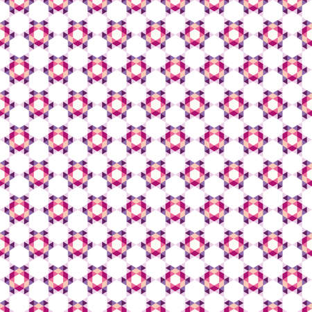 Vector seamless colorful modern triangle geometry patternのイラスト素材