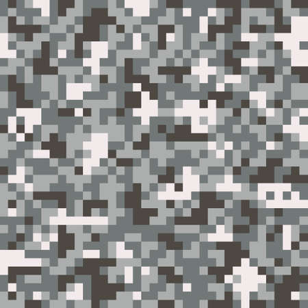 Pixel digital camouflage seamless patternのイラスト素材