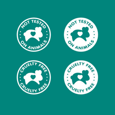 Cruelty free - not tested on animals sign icon symbolのイラスト素材