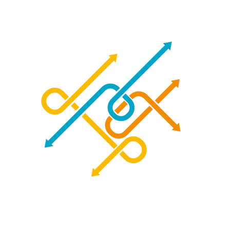Arrows abstract vector infographic
