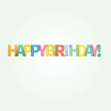 Happy birthday car colorful vector illustrationのイラスト素材