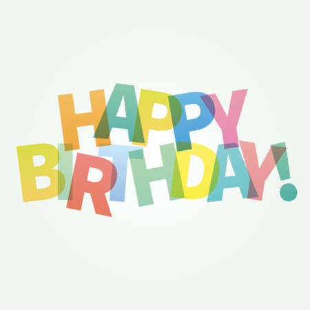 Happy birthday car colorful vector illustrationのイラスト素材