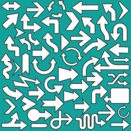 Set of arrows iconsのイラスト素材