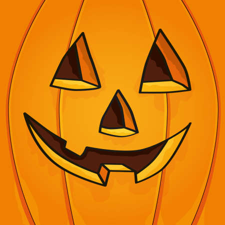 Halloween Face Pumpkin vector illustrationのイラスト素材