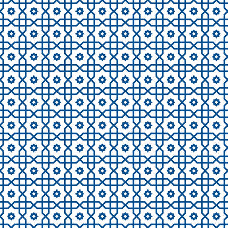 Seamless Islamic Pattern. Ornamental Arabic seamless pattern vector background.のイラスト素材