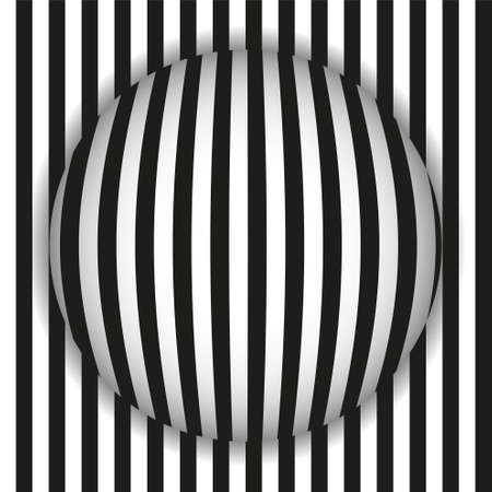 Images in the style Op art. Black and white background. Vector illustrationのイラスト素材