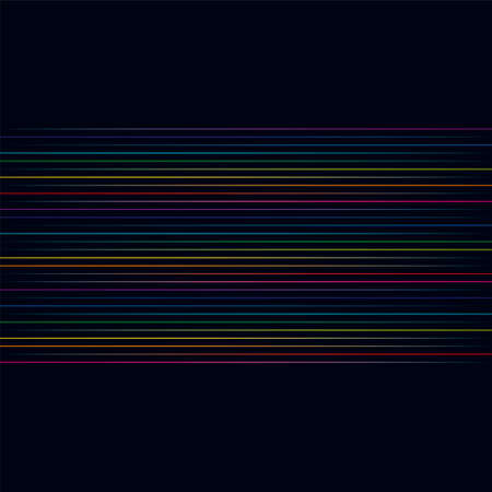 Multicolored lines. Colorful lines horizontal background Illustrationのイラスト素材