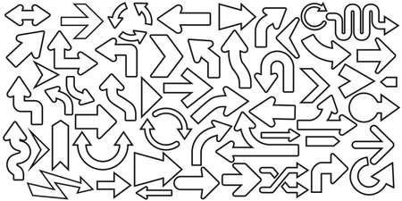 Arrow set. Icon symbol vectorのイラスト素材