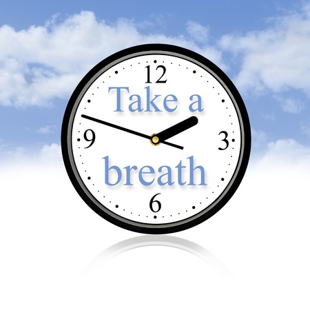 You have to take a breath in your life.の写真素材