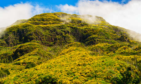 Mountain landscape. View of mountains on the route Encumeada - Boca De Corrida, Madeira Island,...