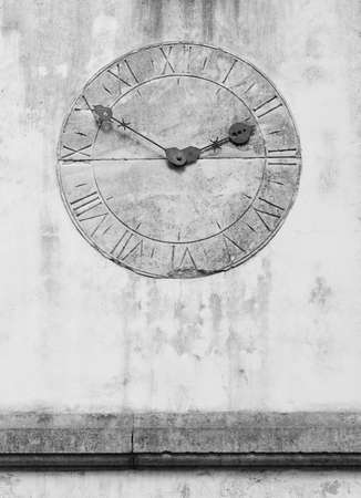 Clock in Monte Palace Tropican Garden in Funchal, Madeira island, Portugalの写真素材
