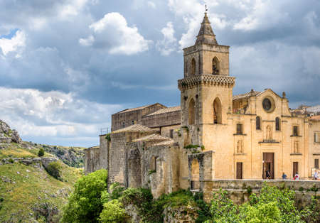 Amazing landscape with Matera, Italy - European capital of culture in 2019.の写真素材