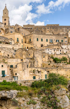 Amazing landscape with Matera, Italy - European capital of culture in 2019.