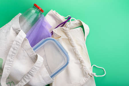 Zero waste accessories. Eco freindly life concept.