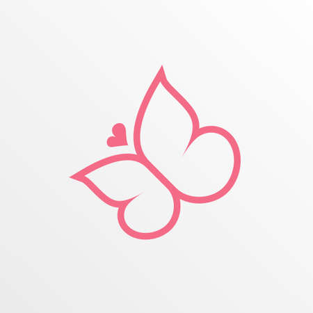 Beauty butterfly logoのイラスト素材