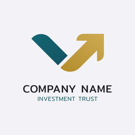 V arrow logoのイラスト素材