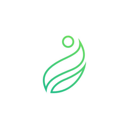 Human and nature care logoのイラスト素材