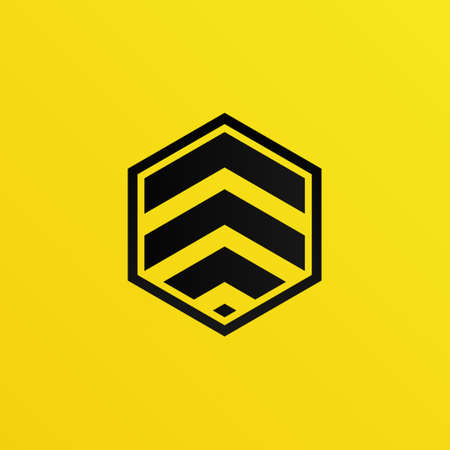 Bee Body Cross logoのイラスト素材