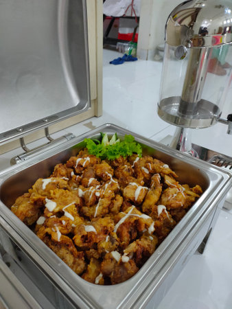 catering food buffet in hotel restaurant indoor - food and drinkの写真素材