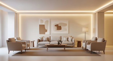 Sofa showing spacious living room with sofa, armchairs, and abstract. resolution