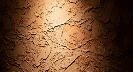 An intricately textured wall surface strong contrast between light and shadow, emphasizing its...の写真素材