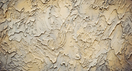A cream and light gray textured wall prominent raised patterns with soft, diffused illumination.