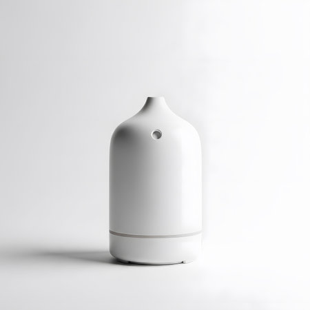 Blank white bottle on white background. 3d rendering