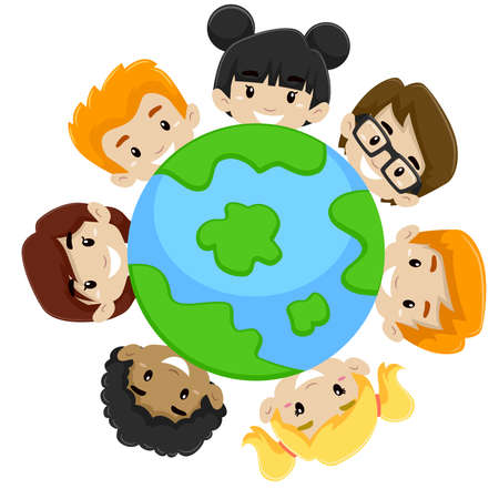 Kids Earth Diversityのイラスト素材
