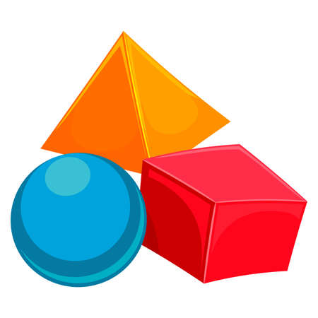 Vector Illustration of Geometric Shapesのイラスト素材