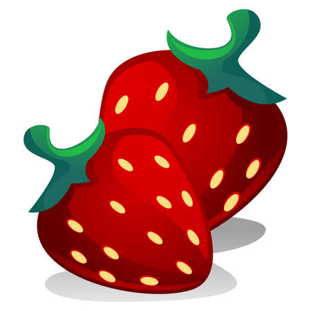 Vector Illustration of Strawberryのイラスト素材