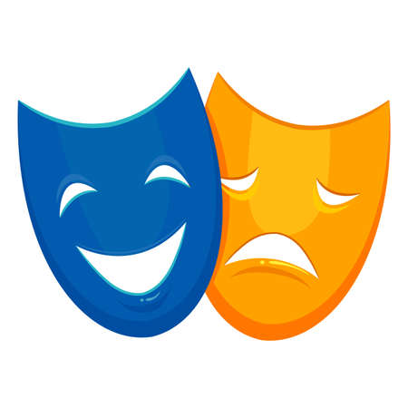Vector Illustration of Opera Maskのイラスト素材