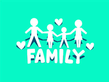 Vector Illustration of Family Iconのイラスト素材