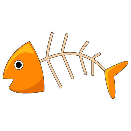 Vector Illustration of Fish Boneのイラスト素材
