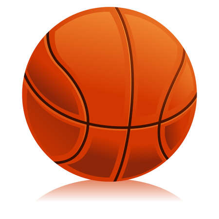 Vector Illustration of Basketball Ballのイラスト素材
