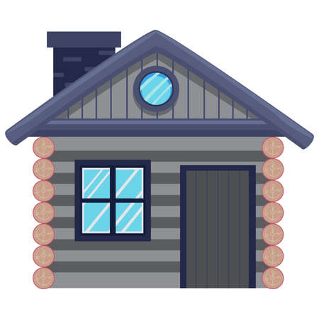 Illustration of a Cottage Houseのイラスト素材