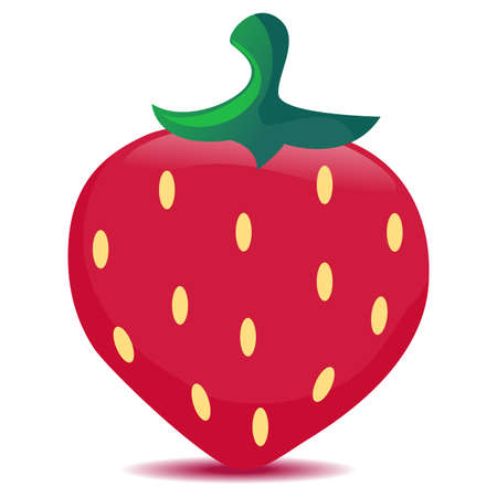 Vector Illustration of Whole Strawberryのイラスト素材
