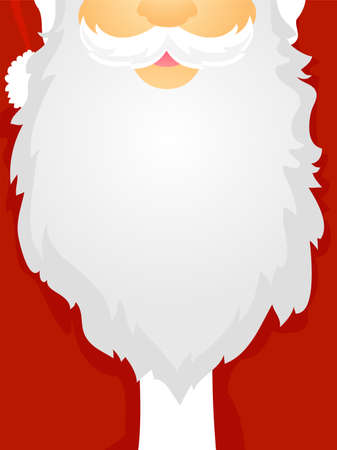 Santa Claus Beard as Board Frameのイラスト素材