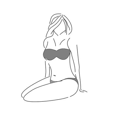 Girl sexy vectorのイラスト素材