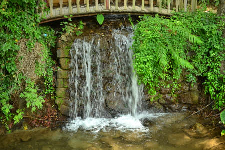 Waterfall on the mountain river in the mountains of Turkey