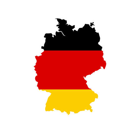 Map flag Germanyのイラスト素材