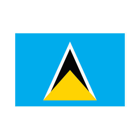 A flag of Saint Luciaのイラスト素材