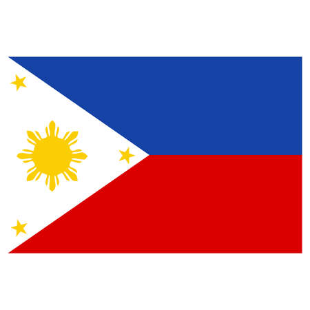 A flag of Philippinesのイラスト素材