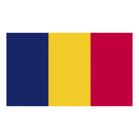 A flag of Chadのイラスト素材