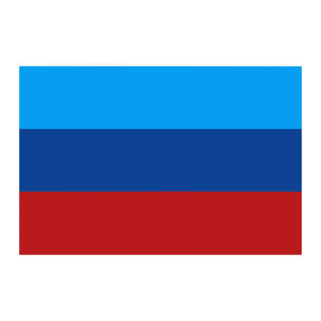 A flag of Lugansk National Republicのイラスト素材