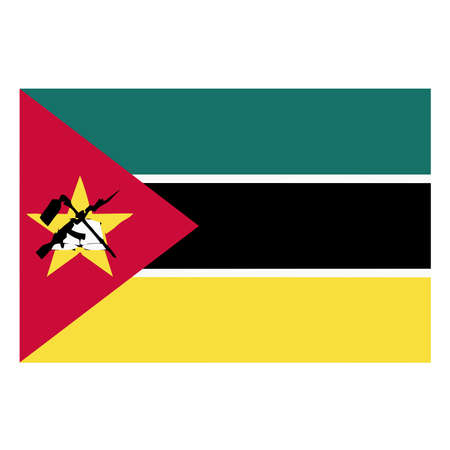 A flag of Mozambiqueのイラスト素材