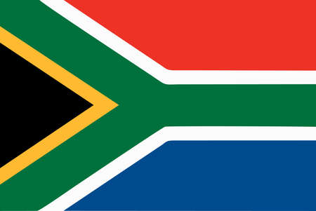 A flag of South Africanのイラスト素材