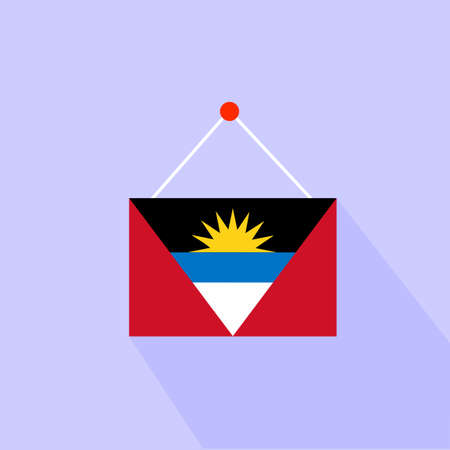A flag of Antigua and Barbudaのイラスト素材