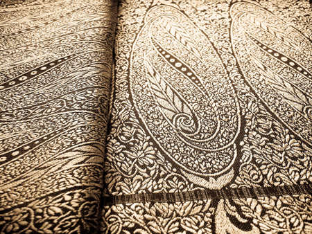   Classic looking indian saree/sari with detailed floral designの写真素材